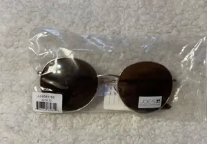 Joe's Jeans NWT Gold Round Aviator Sunglasses thumbnail 2