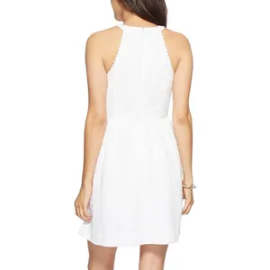 White Eyelet Lily Pulitzer Dress with pockets thumbnail 8