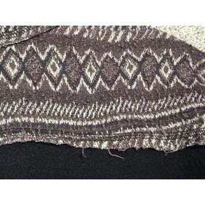 We The Free People At The Lodge Sweater Cropped Cowl Neck Fair Isle Knit Size S thumbnail 8