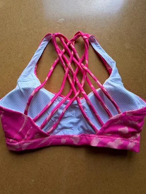 Women's Pink and Peach Sports Bra Size Small #260343 thumbnail 3