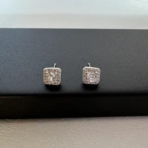 6mm CZ Stud Earrings for Men Women,Streetwear Punk Hip Hop Unisex Style thumbnail 3