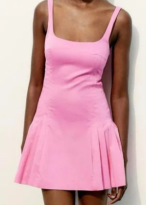 ZARA Pink Mini Dress thumbnail 1
