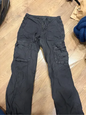 American Eagle Outfitters Black Cargo Pants - Utility Style thumbnail 1