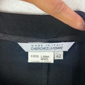 Cherchez La Femme Womens Pants Size 8 Wool‎ Black High Rise Straight Leg thumbnail 5