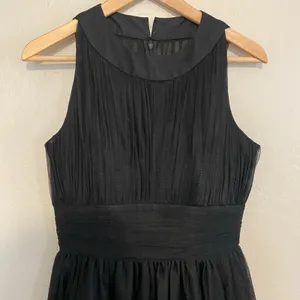 Unique Vintage Womens Sz Medium Tulle Swing Dress Knee Length Mesh Occasion thumbnail 4