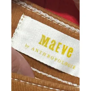 Maeve Anthropologie Burnt Orange Cropped Wide Leg Carpenter Pants Size 4 thumbnail 8