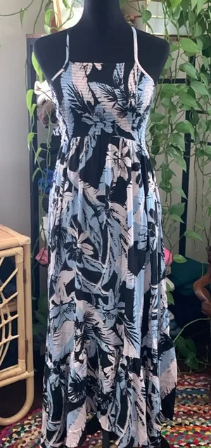 Free People Intimately Heat Wave Tropical Combo Floral Boho Hippie Dress thumbnail 1