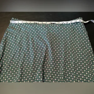J. Jill Black and Cream Geometric A-Line Skirt thumbnail 8
