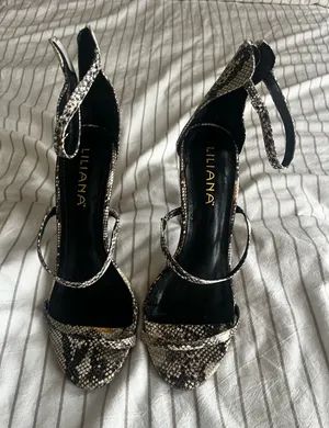 Liliana Snakeskin heels thumbnail 1