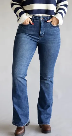 Judy Blue Medium Blue Boot-Cut Women's Jeans thumbnail 1