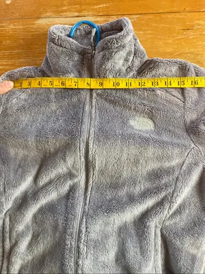 The North Face Women's Gray Plush Full Zip Teddy Fleece Jacket thumbnail 8