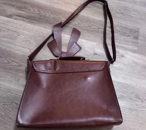 Ecosusi Leather Laptop Messenger Bag Briefcase Satchel Work Brown Bow thumbnail 6