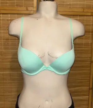 Victoria’s Secret PINK blue lightly lined underwire bra womans 34b thumbnail 1