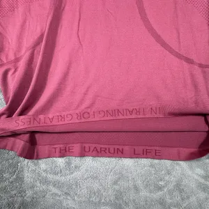 Lululemon Swiftly Relaxed Long Sleeve Top Womens Sz 8 Raspberry Pink Thumb holes thumbnail 9