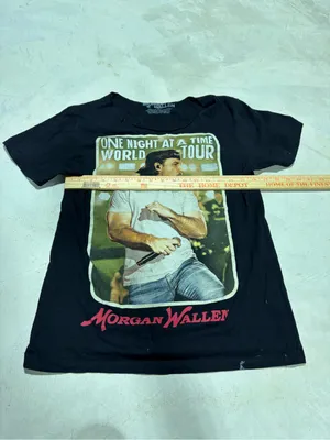 Morgan wallen Black 'One Night at a Time' Tour Tee small thumbnail 3