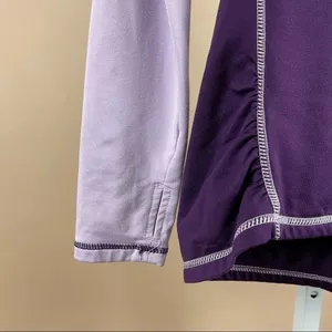 Reebok Small Turtleneck Mock Neck Purple Running Top Pastel Deep Purple Pullover thumbnail 5
