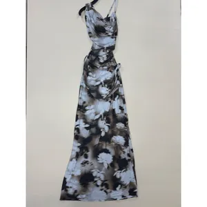 Bec + Bridge Sz 2 Brown Abstract One Shoulder Mesh Dress size 2 thumbnail 2