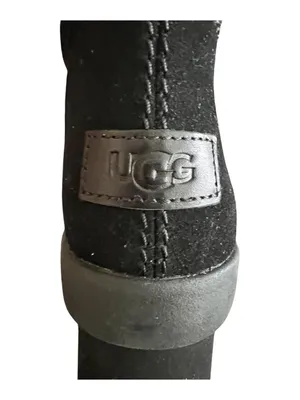UGG New Heights Platform Mini Black Suede Heeled Boots Women’s 8 New No Box thumbnail 7