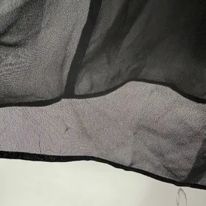 Azazie Tayla Dress Size 14 Bridesmaid Black Chiffon V-Back Side Boning Wedding thumbnail 15