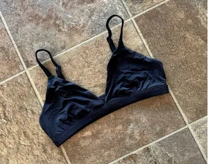 Skims Fits Everybody Triangle Bralette Onyx Medium thumbnail 5
