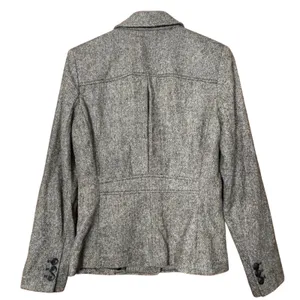 Eddie‎ Bauer Women's Tweed Wool Blend Blazer Brown Tan Sz 2 Academia Equestrian thumbnail 2