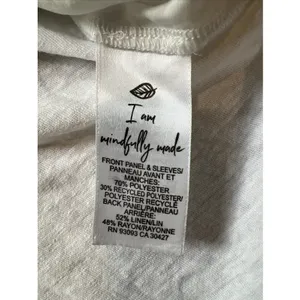 Nic + Zoe Mixed Media Flutter Sleeve Top White Linen Blend Classic Neutral Clean thumbnail 5