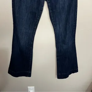 Dylan George & Co Diane Flare Dark Blue Low Rise Trouser Denim Jeans‎ thumbnail 5