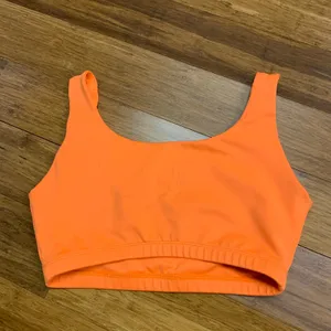 Year Of Ours Sports Bra Womens Small Activewear Top Athletic Workout Gym‎ Orange thumbnail 2