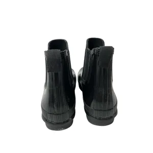 Hunter Womens Original Gloss Black Round Toe Slip On Flats Chelsea Ankle Boots 7 thumbnail 3