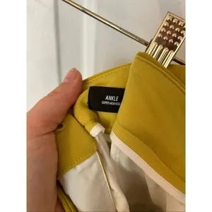 Express high rise mustard yellow ankle pants size 2 dress pants work pants thumbnail 7