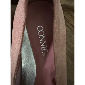 Connie Pink /brown Suede leather Women Flat 5.5M unique flower Made‎ In Brazil thumbnail 4