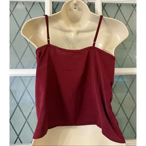 Pink Rose Women's New Dark Auburn Size Small Spaghetti Strap Cami Top thumbnail 3