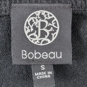 Bobeau Womens‎ Sweater Black Beige Stripe V Neck Long Sleeve Size S thumbnail 5