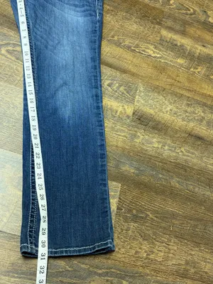 Ariat R.E.A.L. Straight Leg Jeans Womens 32R Stretch Mid Rise Western Stitch thumbnail 8
