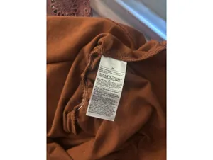 Old Navy Maternity Horse Chesty Eyelet Flutter Sleeve Knit Round Neck Tee Sz M thumbnail 7