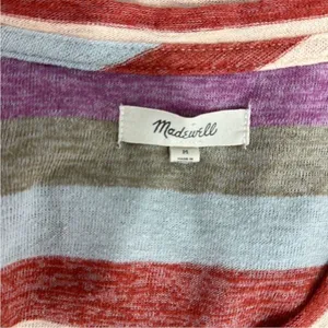 Madewell Alto Scoop Tee in Granda‎ Stripe T-shirt Top Size M thumbnail 5