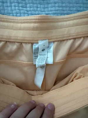 Orange Lululemon Shorts thumbnail 2
