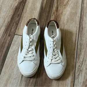 Madewell white leather sneakers thumbnail 3