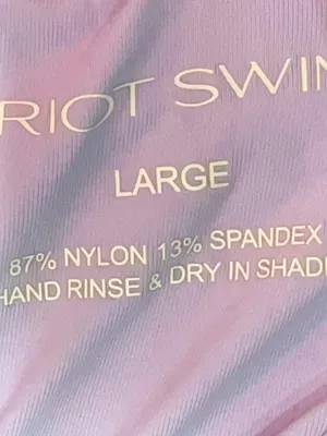 Riot Swim - Ila Thong Bottom - Wisteria Purple - Size L - New With Tags thumbnail 6