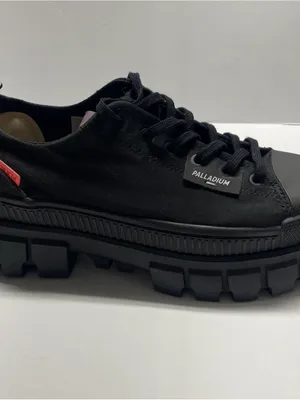 Palladium Revolt Lo Tx Black Low Fashion Sneaker Chunky. Canvas outer. Vegan. 8 thumbnail 13