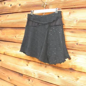 NWT Zara Tweed Sequin A Line Mini Skirt thumbnail 5