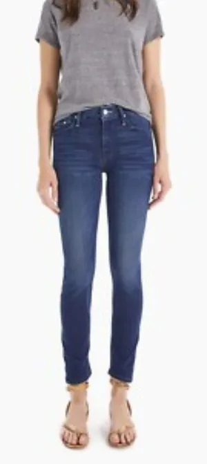 Mother Dark Wash‎ The Looker Ankle Jeans thumbnail 1