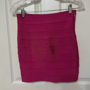 Hervé Léger x Forever 21‎ collection, bandage mini skirt size medium pink thumbnail 4
