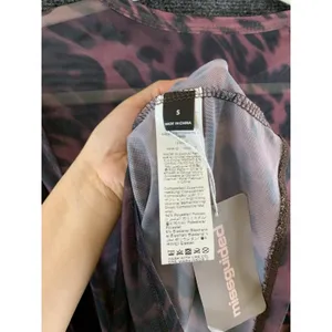 Missguided Mesh Maxi Dress Size S Pink Animal Print Henley Button Long Sleeve thumbnail 9