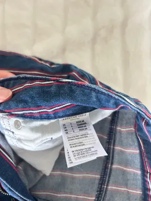 Red Striped Denim Skirt American Eagle Mini Blue thumbnail 2