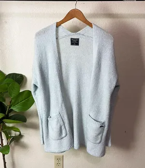 Abercrombie | Soft Longline Open Front Cardigan thumbnail 1