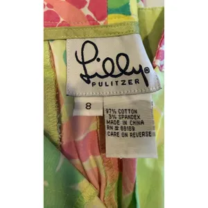 Lilly Pulitzer Capri Pants Beachy Tropical Pineapple Beach Resort Preppy sz‎ 8 thumbnail 5