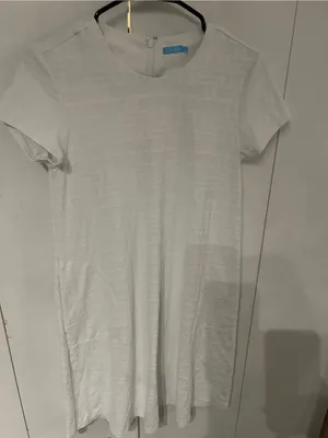 J. McLaughlin White Textured Short-Sleeve Midi Dress thumbnail 9