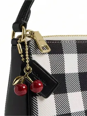 Coach Nolita 19 With Gingham Print And Charm thumbnail 9