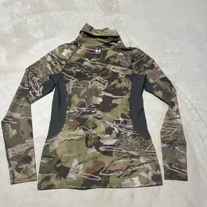 Under Armour Coldgear Ridge Reaper Camo Pullover Mock Neck Fitted Women's LARGE thumbnail 10